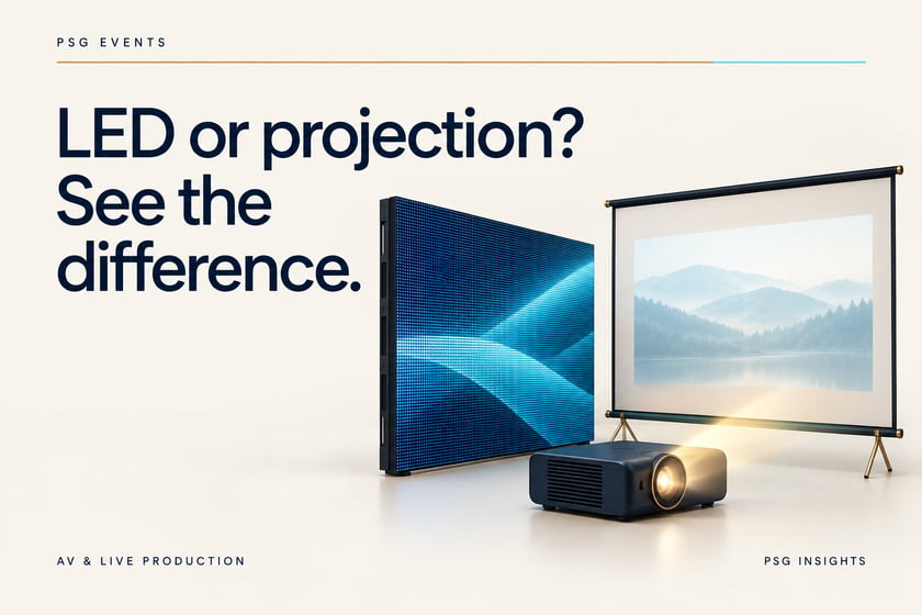 PSG Events: LED or projection? See the difference.