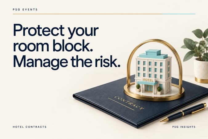 PSG Events: Protect your room block. Manage the risk.