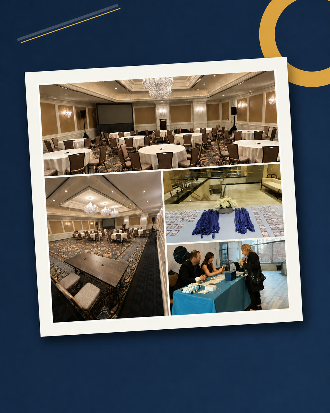 HEA California Roadshow event collage in PSG Events navy and gold frame HEA California Roadshow event collage in PSG Events navy and gold frame